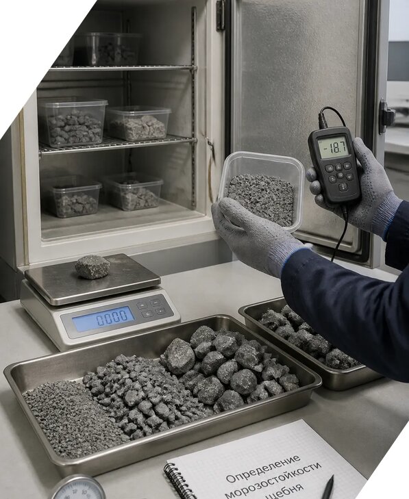 Определение морозостойкости щебня в Тобольске от 3558 р. | ЭкспертизаРоссия