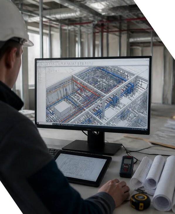 Создание BIM модели инженерных сетей для объектов в Тобольске